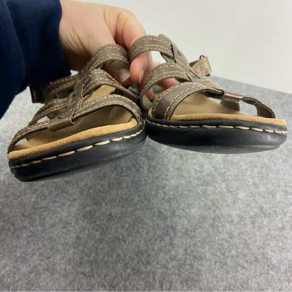 Clarks Collection Metallic Strappy Sandals Women’s Size 9M - Picture 10 of 12